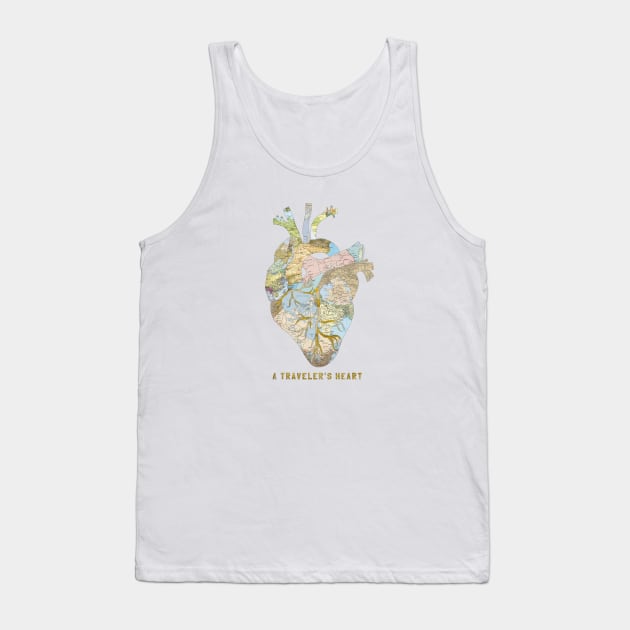 A Traveler's Heart Tank Top by BiancaGreen